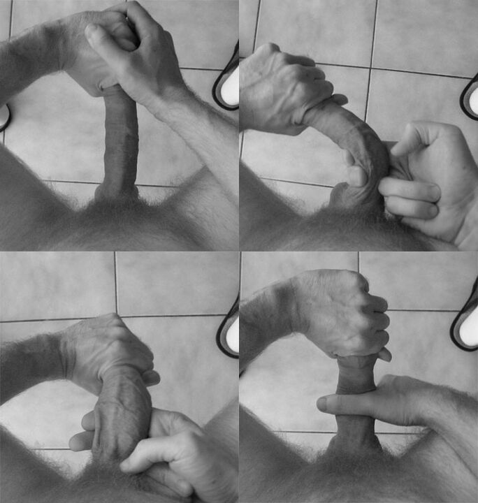 Stretching penile tissue for enlargement